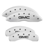 ⁦Set Of 4 Caliper Covers Engraved Front And Rear GMC 2024-2024 GMC Sierra MGP Caliper Covers⁩ - الصورة ⁦4⁩