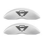 ⁦Set Of 4 Caliper Covers Engraved Front And Rear MGP 2024-2024 GMC Sierra MGP Caliper Covers⁩ - الصورة ⁦4⁩