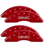 ⁦Set Of 4 Caliper Covers Engraved Front And Rear GMC 2024-2025 GMC Sierra MGP Caliper Covers⁩ - الصورة ⁦2⁩