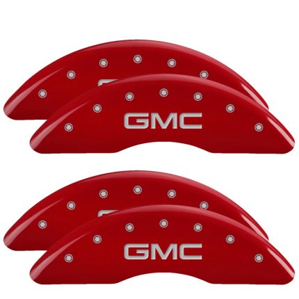 Set Of 4 Caliper Covers Engraved Front And Rear GMC 2024-2025 GMC Sierra MGP Caliper Covers