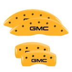 ⁦Set Of 4 Caliper Covers Engraved Front And Rear GMC 2021-2022 GMC Canyon MGP Caliper Covers⁩ - الصورة ⁦3⁩