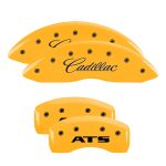 ⁦Set Of 4 Caliper Covers Engraved Front Cadillac Engraved Rear Ats 2013-2018 Cadillac ATS MGP Caliper Covers⁩ - الصورة ⁦3⁩