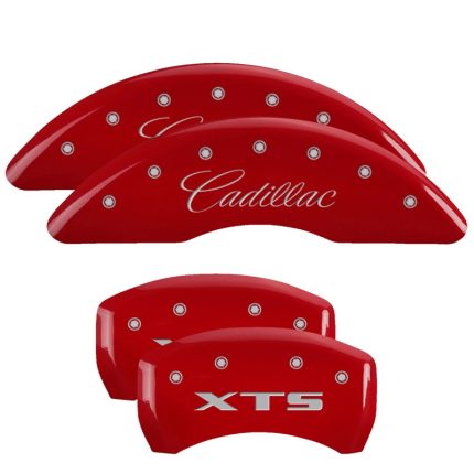 Set Of 4 Caliper Covers Engraved Front Cadillac Engraved Rear Xts 2013-2019 Cadillac XTS MGP Caliper Covers