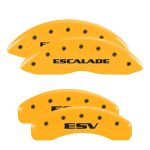 Set Of 4 Caliper Covers Engraved Front Escalade Engraved Rear Esv 2002-2006 Cadillac Escalade MGP Caliper Covers - Image 3
