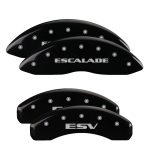 Set Of 4 Caliper Covers Engraved Front Escalade Engraved Rear Esv 2007-2020 Cadillac Escalade MGP Caliper Covers