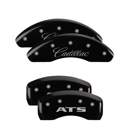 Set Of 4 Caliper Covers Engraved Front Cadillac Engraved Rear Ats 2013-2016 Cadillac ATS MGP Caliper Covers