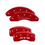 ⁦Set Of 4 Caliper Covers Engraved Front Cadillac Engraved Rear Ats 2013-2016 Cadillac ATS MGP Caliper Covers⁩ - الصورة ⁦2⁩
