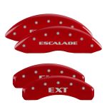 ⁦Set Of 4 Caliper Covers Engraved Front Escalade Engraved Rear Ext 2021-2024 Cadillac Escalade MGP Caliper Covers⁩ - الصورة ⁦2⁩