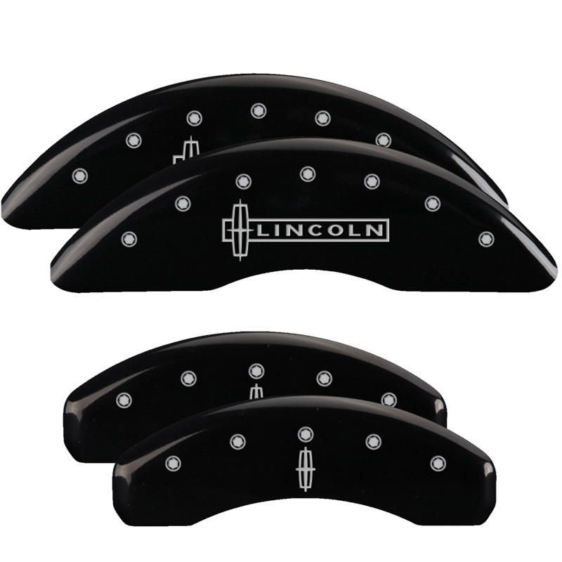 36010SLC1BK-FDLQ Set Of 4 Caliper Covers Engraved Front Lincoln Engraved Rear Star Logo 2007-2009 Lincoln Navigator MGP Caliper Covers - Image 1