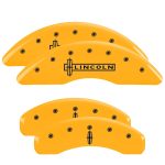 Set Of 4 Caliper Covers Engraved Front Lincoln Engraved Rear Star Logo 2007-2009 Lincoln Navigator MGP Caliper Covers - Image 3