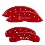 ⁦Set Of 4 Caliper Covers Engraved Front Lincoln Engraved Rear Mks 2009-2012 Lincoln MKS MGP Caliper Covers⁩ - الصورة ⁦2⁩