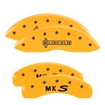 ⁦Set Of 4 Caliper Covers Engraved Front Lincoln Engraved Rear Mks 2009-2012 Lincoln MKS MGP Caliper Covers⁩ - الصورة ⁦3⁩