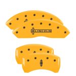 Set Of 4 Caliper Covers Engraved Front Lincoln Engraved Rear Star Logo 2000-2005 Lincoln LS MGP Caliper Covers - Image 3