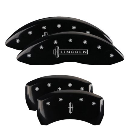 Set Of 4 Caliper Covers Engraved Front Lincoln Engraved Rear Star Logo 2013-2016 Lincoln MKS MGP Caliper Covers