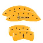 Set Of 4 Caliper Covers Engraved Front Lincoln Engraved Rear Star Logo 2014-2016 Lincoln MKT MGP Caliper Covers - Image 3