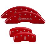 ⁦Set Of 4 Caliper Covers Engraved Front Lincoln Engraved Rear Star Logo 2020-2024 Lincoln Aviator MGP Caliper Covers⁩ - الصورة ⁦2⁩