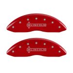 Set Of 4 Caliper Covers Engraved Front Lincoln Engraved Rear Star Logo 2018-2021 Lincoln Navigator MGP Caliper Covers - Image 2