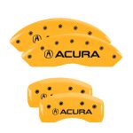 Set Of 4 Caliper Covers Engraved Front And Rear Acura 2009-2014 Acura TL MGP Caliper Covers - Image 3
