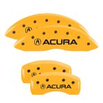 ⁦Set Of 4 Caliper Covers Engraved Front And Rear Acura 2007-2008 Acura TL MGP Caliper Covers⁩ - الصورة ⁦3⁩