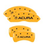 ⁦Set Of 4 Caliper Covers Engraved Front And Rear Acura 2014-2017 Acura RLX MGP Caliper Covers⁩ - الصورة ⁦3⁩