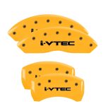 Set Of 4 Caliper Covers Engraved Front And Rear I-Vtec 2014-2017 Acura RLX MGP Caliper Covers - Image 3