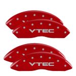 Set Of 4 Caliper Covers Engraved Front And Rear Vtech 1999-2004 Acura RL MGP Caliper Covers - Image 2