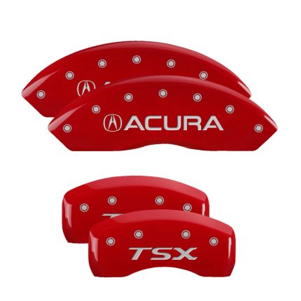 Set Of 4 Caliper Covers Engraved Front Acura Engraved Rear Tsx 2009-2014 Acura TSX MGP Caliper Covers