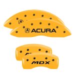 ⁦Set Of 4 Caliper Covers Engraved Front Acura Engraved Rear Mdx 2017-2020 Acura MDX MGP Caliper Covers⁩ - الصورة ⁦3⁩