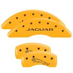 ⁦Set Of 4 Caliper Covers Engraved Front Jaguar Engraved Rear Leaper 2012 2010-2019 Jaguar XF MGP Caliper Covers⁩ - الصورة ⁦3⁩