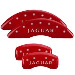 ⁦Set Of 4 Caliper Covers Engraved Front Jaguar Engraved Rear Jaguar 2011 2010-2019 Jaguar XF MGP Caliper Covers⁩ - الصورة ⁦2⁩