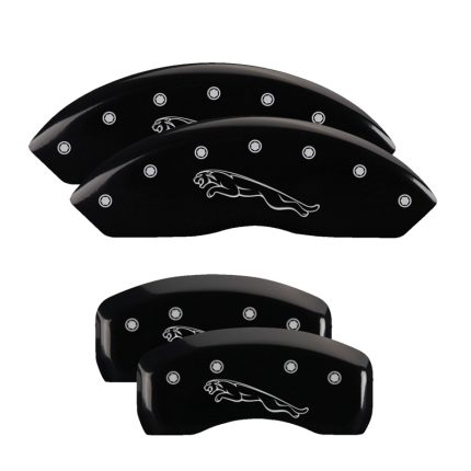 Set Of 4 Caliper Covers Engraved Front And Rear Leaper 2006-2015 Jaguar XJ8 MGP Caliper Covers