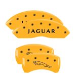 ⁦Set Of 4 Caliper Covers Engraved Front Jaguar Engraved Rear Leaper 2011 1997-2006 Jaguar XK8 MGP Caliper Covers⁩ - الصورة ⁦3⁩