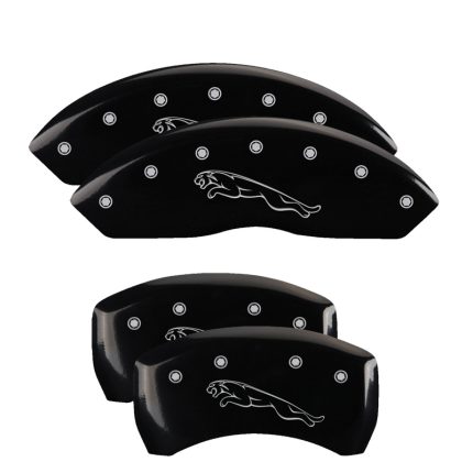 Set Of 4 Caliper Covers Engraved Front And Rear Leaper 1997-2006 Jaguar XK8 MGP Caliper Covers
