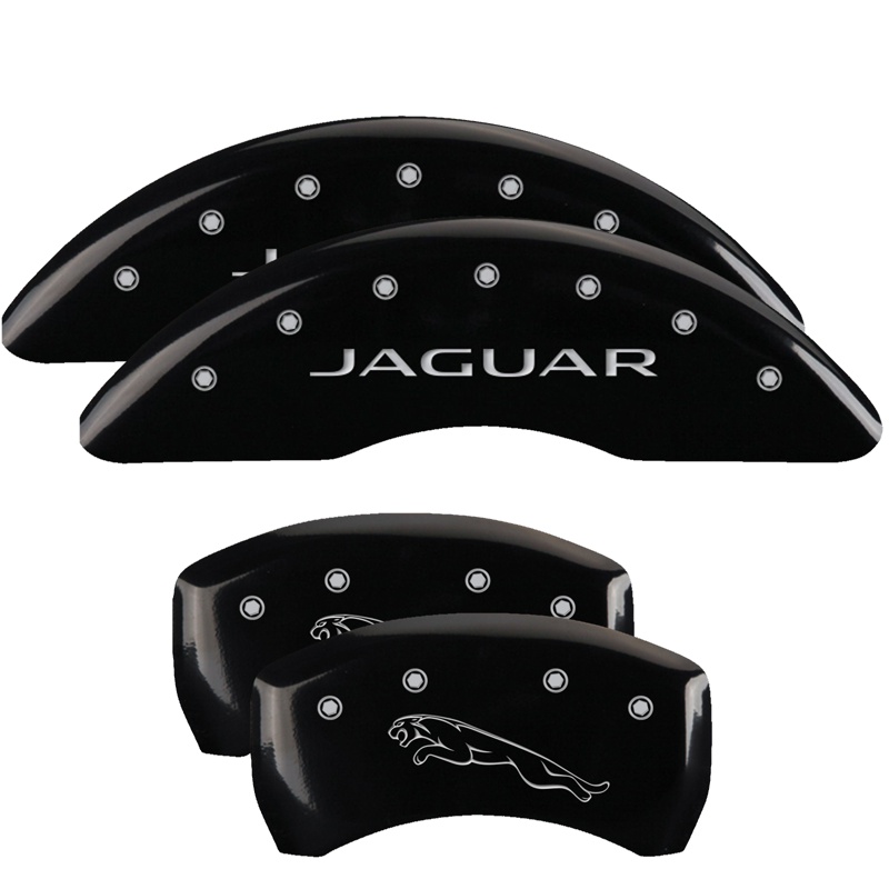41109SJALBK-FDLQ Set Of 4 Caliper Covers Engraved Front Jaguar Engraved Rear Leaper 2012 2020-2020 Jaguar F-Type 20 inches - Image 1