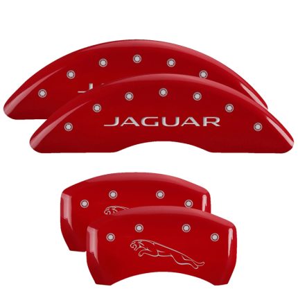 Set Of 4 Caliper Covers Engraved Front Jaguar Engraved Rear Leaper 2012 2020-2020 Jaguar F-Type 20 Inch Wheel MGP Caliper Covers