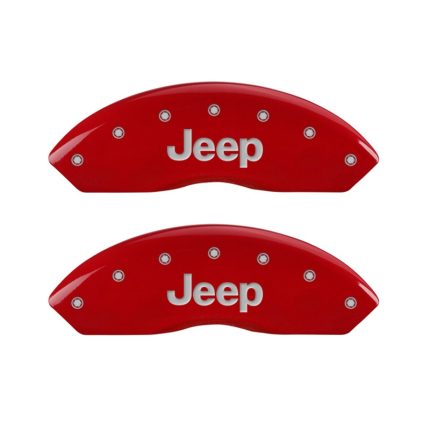 Front Set 2 Caliper Covers Engraved Front Jeep 1997-2006 Jeep Wrangler MGP Caliper Covers