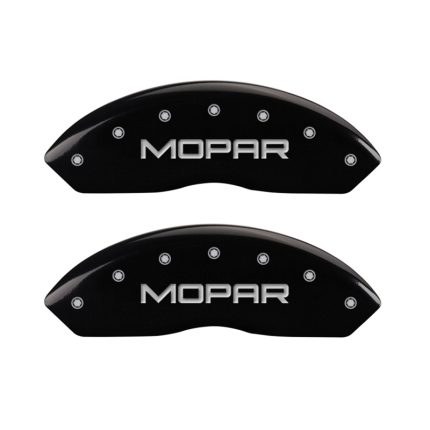 Front Set 2 Caliper Covers Engraved Front Mopar 1997-2006 Jeep Wrangler MGP Caliper Covers