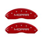 Front Set 2 Caliper Covers Engraved Front Mopar 1997-2006 Jeep Wrangler MGP Caliper Covers - Image 2