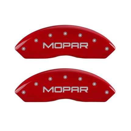 Front Set 2 Caliper Covers Engraved Front Mopar 1997-2006 Jeep Wrangler MGP Caliper Covers
