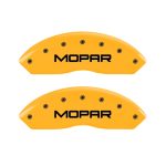 Front Set 2 Caliper Covers Engraved Front Mopar 1997-2006 Jeep Wrangler MGP Caliper Covers - Image 3