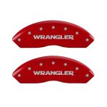 Front Set 2 Caliper Covers Engraved Front Wrangler 1997-2006 Jeep Wrangler MGP Caliper Covers - Image 2
