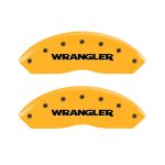 Front Set 2 Caliper Covers Engraved Front Wrangler 1997-2006 Jeep Wrangler MGP Caliper Covers - Image 3