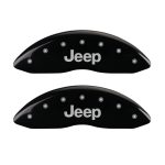 Front Set 2 Caliper Covers Engraved Front Jeep 2008-2019 Jeep Compass MGP Caliper Covers