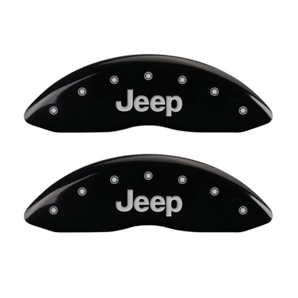 Front Set 2 Caliper Covers Engraved Front Jeep 2008-2019 Jeep Compass MGP Caliper Covers