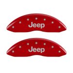 Front Set 2 Caliper Covers Engraved Front Jeep 2008-2019 Jeep Compass MGP Caliper Covers - Image 2