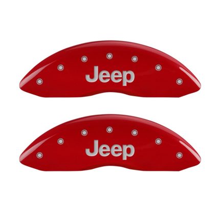 Front Set 2 Caliper Covers Engraved Front Jeep 2008-2019 Jeep Compass MGP Caliper Covers
