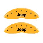 Front Set 2 Caliper Covers Engraved Front Jeep 2008-2019 Jeep Compass MGP Caliper Covers - Image 3
