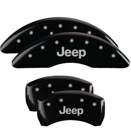 Set Of 4 Caliper Covers Engraved Front And Rear Jeep 2014-2023 Jeep Cherokee 17 inches