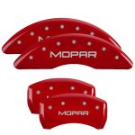 ⁦Set Of 4 Caliper Covers Engraved Front And Rear Mopar 2014-2023 Jeep Cherokee 17 inches⁩ - الصورة ⁦2⁩