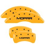 ⁦Set Of 4 Caliper Covers Engraved Front And Rear Mopar 2014-2023 Jeep Cherokee 17 inches⁩ - الصورة ⁦3⁩